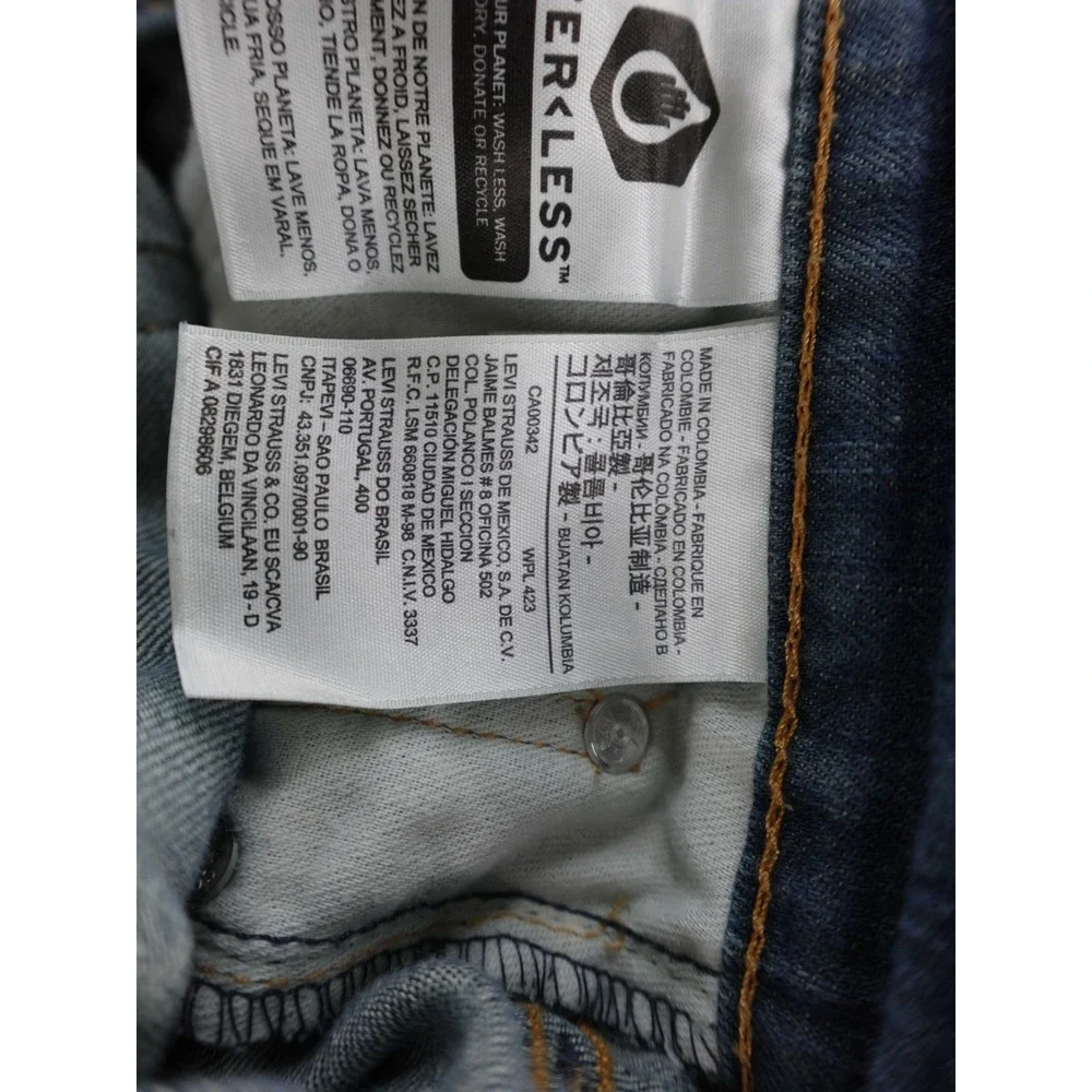 Levis 511 Slim Fit Jeans Mens 32x32 Medium Wash Blue Denim‎ Tapered Leg